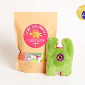 diy, kit make your monster, monster sewing pattern, monster toy, doll maker
