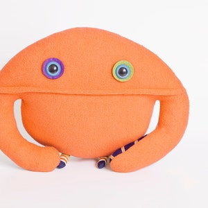 Bob, stuffed monster, easy grab ball, tactile, soft doudou, soft fabric ball image 4