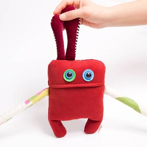 Stuffed monster Eliott, soft toy, cotton plush image 4
