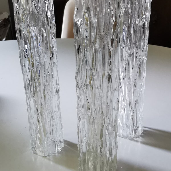 1 x glass tube, replacement glass for Kaiser Leuchten, chandelier, 60s 70s