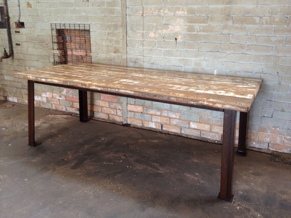 Industrial Dining Table Rustic Dining Table Industrial Etsy