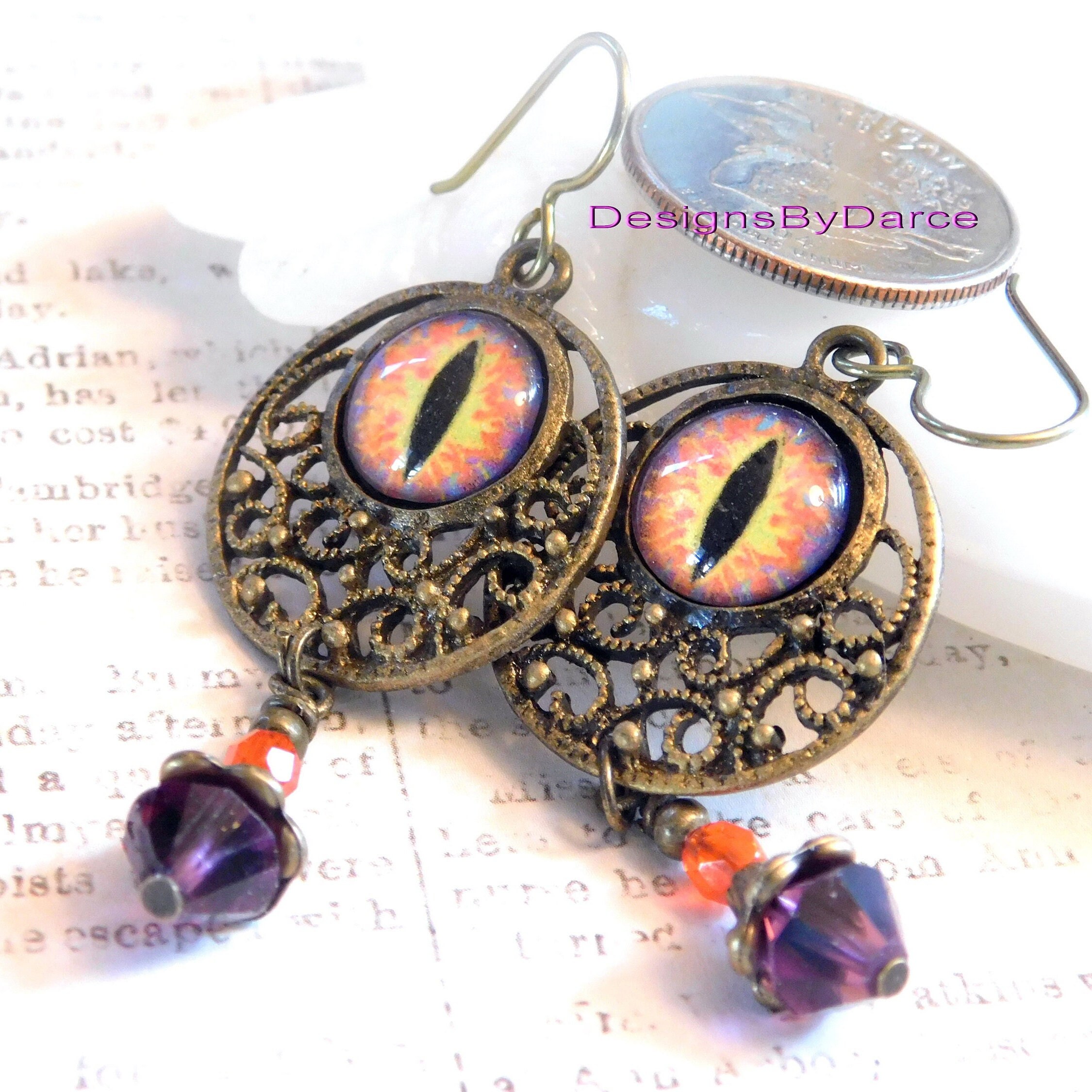 Dragon eye earrings discount