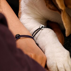 Personalisiertes Segeltau Armband - Schwarz, Silber - Edelstahl Donut - Unisex Surferarmband mit Gravur - Geschenk für ihn - A253 image 5