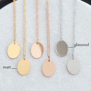 Personalized necklace with desired engraving stainless steel necklace family necklace letter necklace gold silver rose gold shiny matt k552 image 5