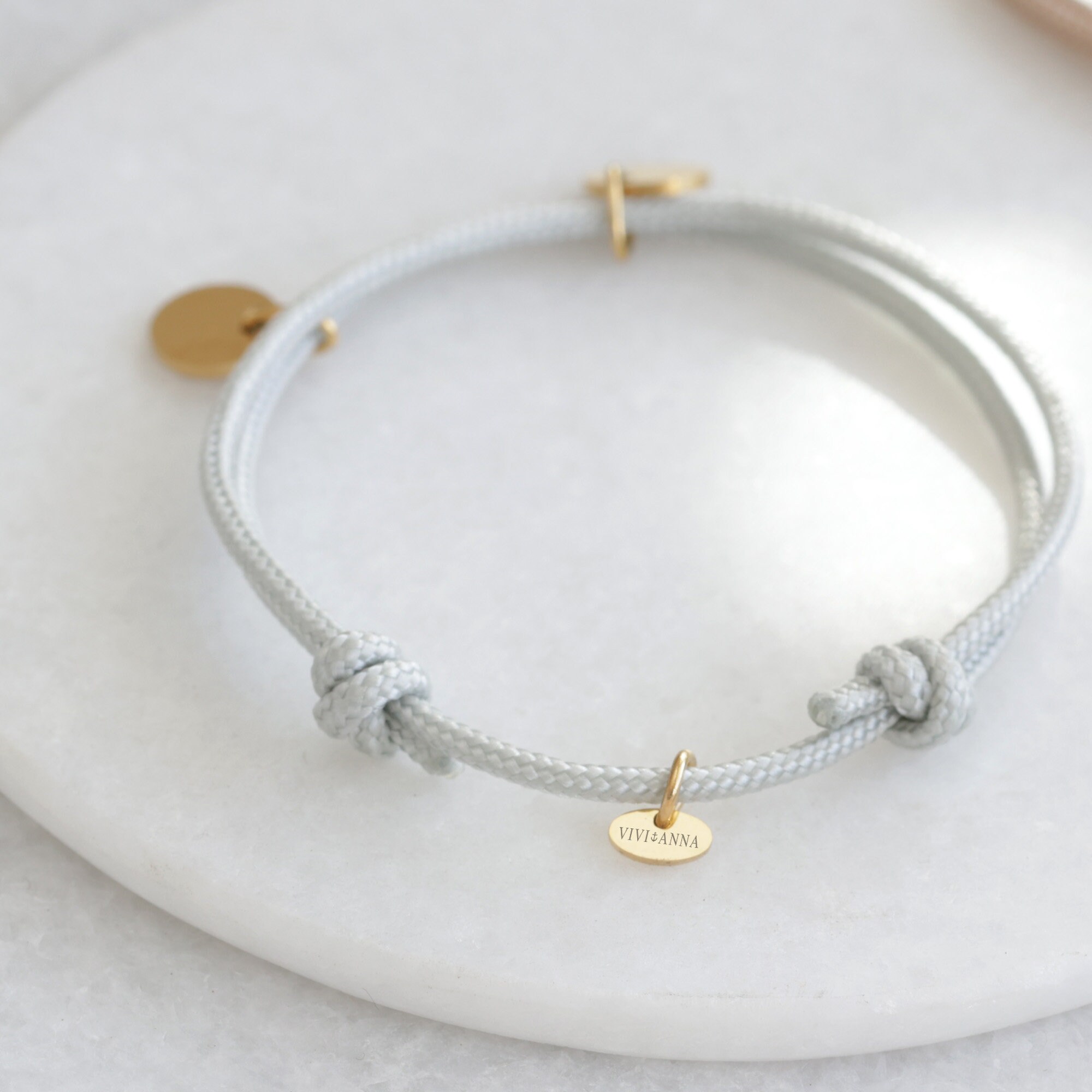 Personalized sailing rope bracelet - name bracelet - friendship bracelet - surfer bracelet - partner bracelet - stainless steel bracelet with engraving - A195