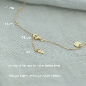 925er Silber personalisierte Halskette Geschenk zur Geburt Kette mit Gravur Familienkette Namenskette Geschenk für sie GK015 Bild 8