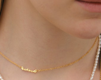 Mama Kette • Mama Geschenk • personalisierte Kette • Familie Halskette • Namenskette • gold silber rosé • Edelstahl Kette • K538