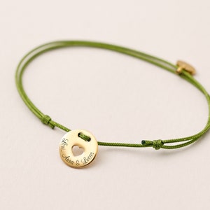 Bracelet coeur personnalisé gravure souhaitée bracelet avec gravure cadeau fête des mères bracelet avec coeur bracelet unisexe A228 image 4