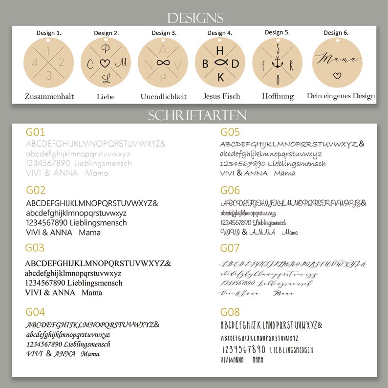 Personalisierte Kette mit Wunschgravur Edelstahlkette Familie Halskette Buchstaben Kette Gold Silber Roségold glänzend matt k531 Bild 3
