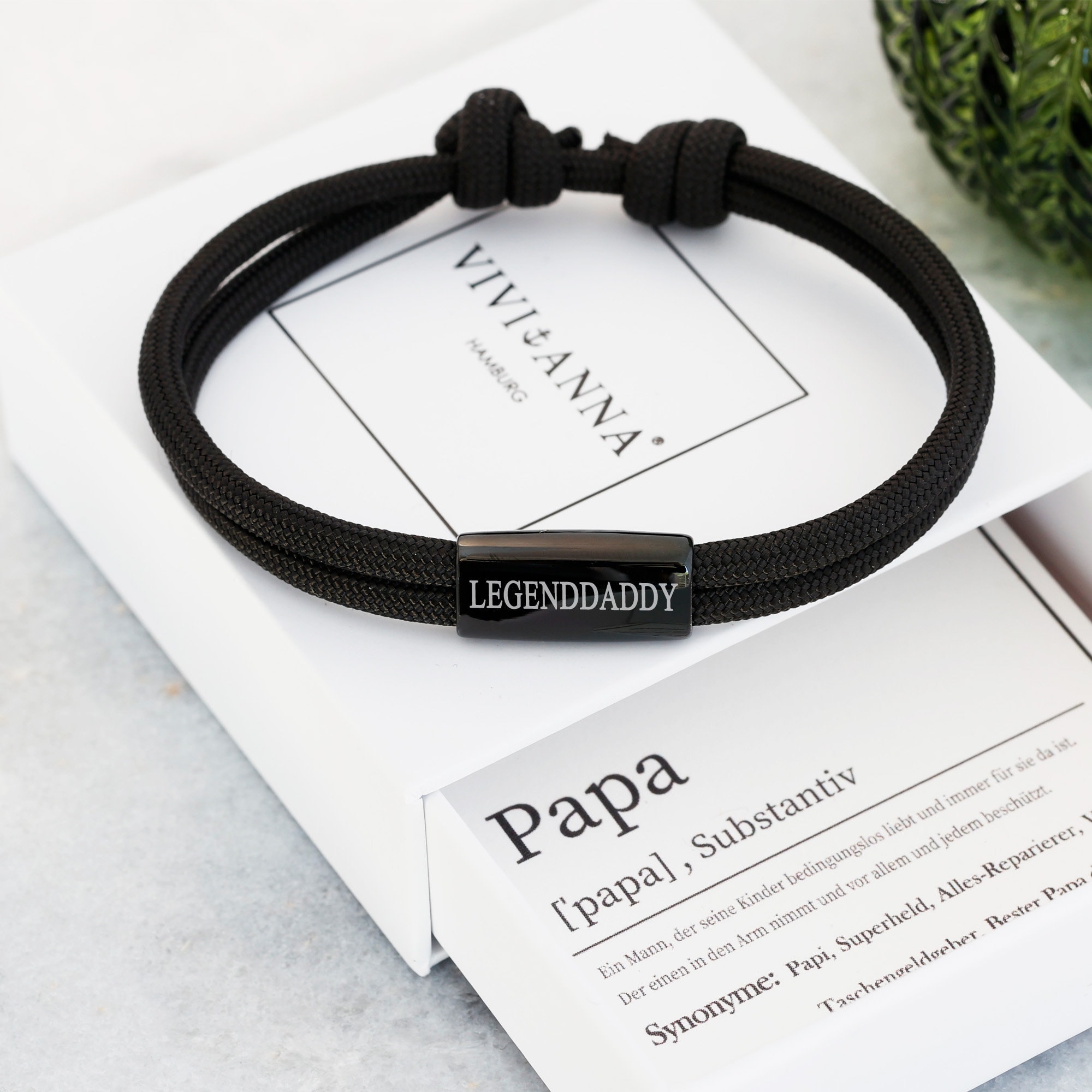 Papa Armband Personalisiertes Segeltau Armband - Etsy