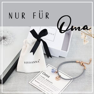 Geschenk für Oma mit Karte Personalisiertes mini Medaillon mit Gravur Fotomedaillon Kette Muttertag Geschenk 925er Silber LW020 Bild 7