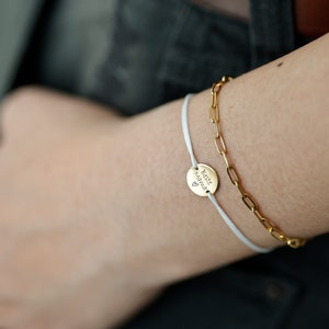 Personalisiertes Armband Wunschgravur Armband mit Gravur Muttertag Geschenk Papa Geschenk Unisex Armband A226 Bild 2