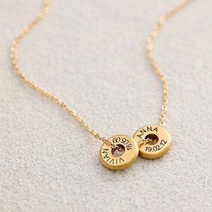 Collares para hombres personalizados - Collares con grabado personalizado - Acero inoxidable - Collares con nombre para hombres - HK020