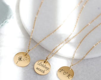 925er Silber personalisierte Kette - Brautjungfern Kette - Kette mit Gravur - Familienkette - Namenskette - Geschenk für sie - GK003