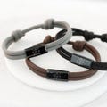 Family bracelet - Men's bracelet - Personalized sailing rope bracelet - Friendship bracelet - Custom engraving - A207 product logo