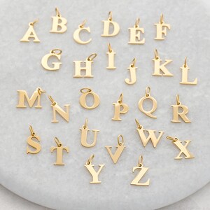 Initialen Kette - Buchstaben Kette - personalisierte Kette - Familie Halskette - Namenskette - gold silber rosé - Edelstahl Kette - K541 image 8