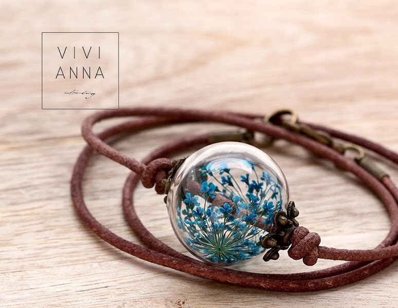 Joy of life (Leather necklace) Handmade Jewelry Gift for Women Gift f…