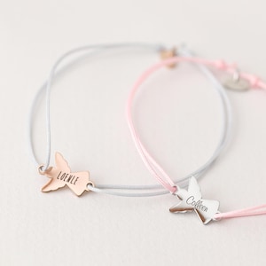 Personalized Guardian Angel Bracelet - Nylon - Custom Engraving - First Communion - Confirmation - Baptism - Guardian Angel Jewelry - A221