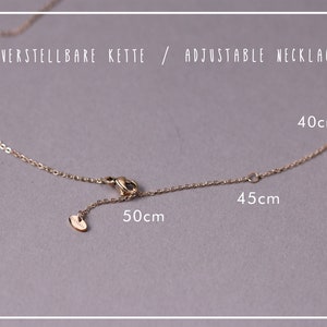 Personalisierte Kette mit Geburtsstein Edelstein Geschenk zur Geburt Kette mit Gravur Familienkette Namenskette MK006 Bild 6