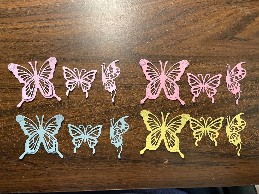 Variegated Butterfly Die Cuts - Card Making Embellishments, Set of 4 - Etsy