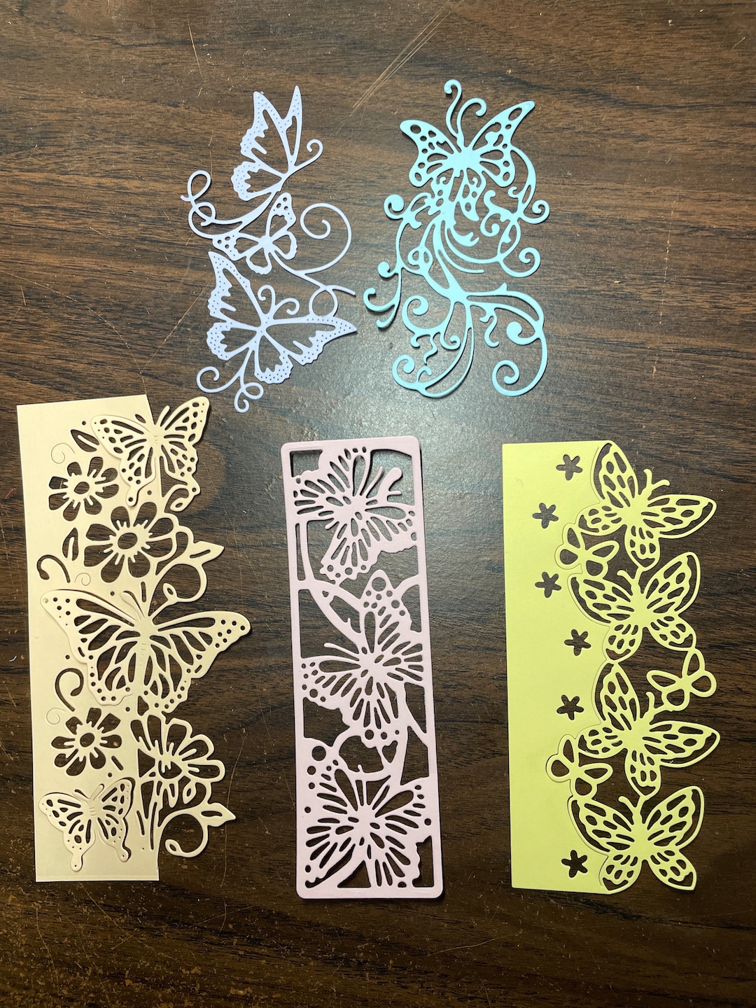 Butterfly Die Cut Package - 5 Different Butterfly Die Cuts ~ Card Stock ...