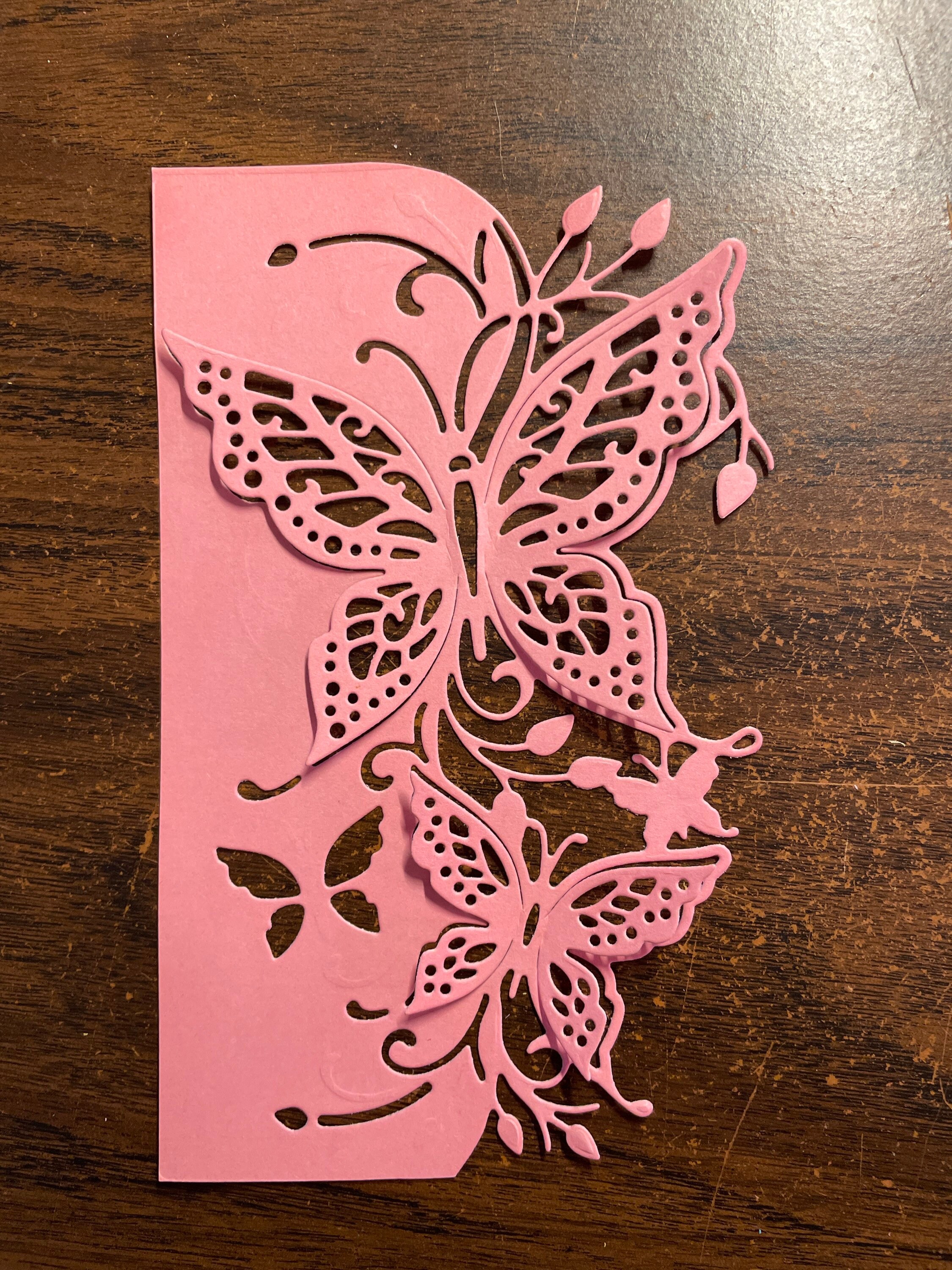 3 Large Card Overlays Die Cuts Card Stock Die Cut Card or Scrapbooking