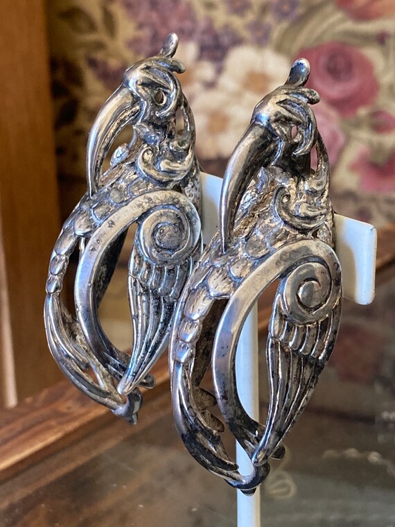 Ultra Rare Dominique Aurientis parrot clip earrin… - image 3