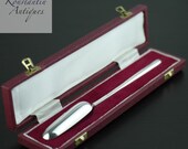 Vintage solid silver Marrow scoop spoon Sheffield 1972 Great Sterling boxed