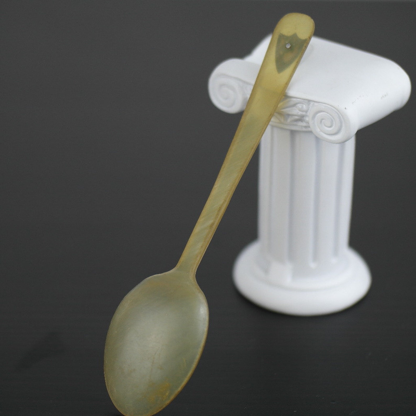 Antique 19thC Scottish horn spoon with solid silver shield Etsy