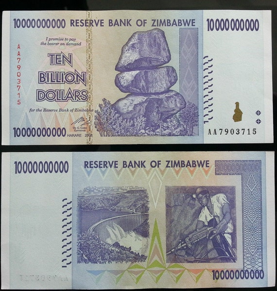 images 10 Trillion Zimbabwe Dollars To Gbp 10 billion zimbabwe dollars note