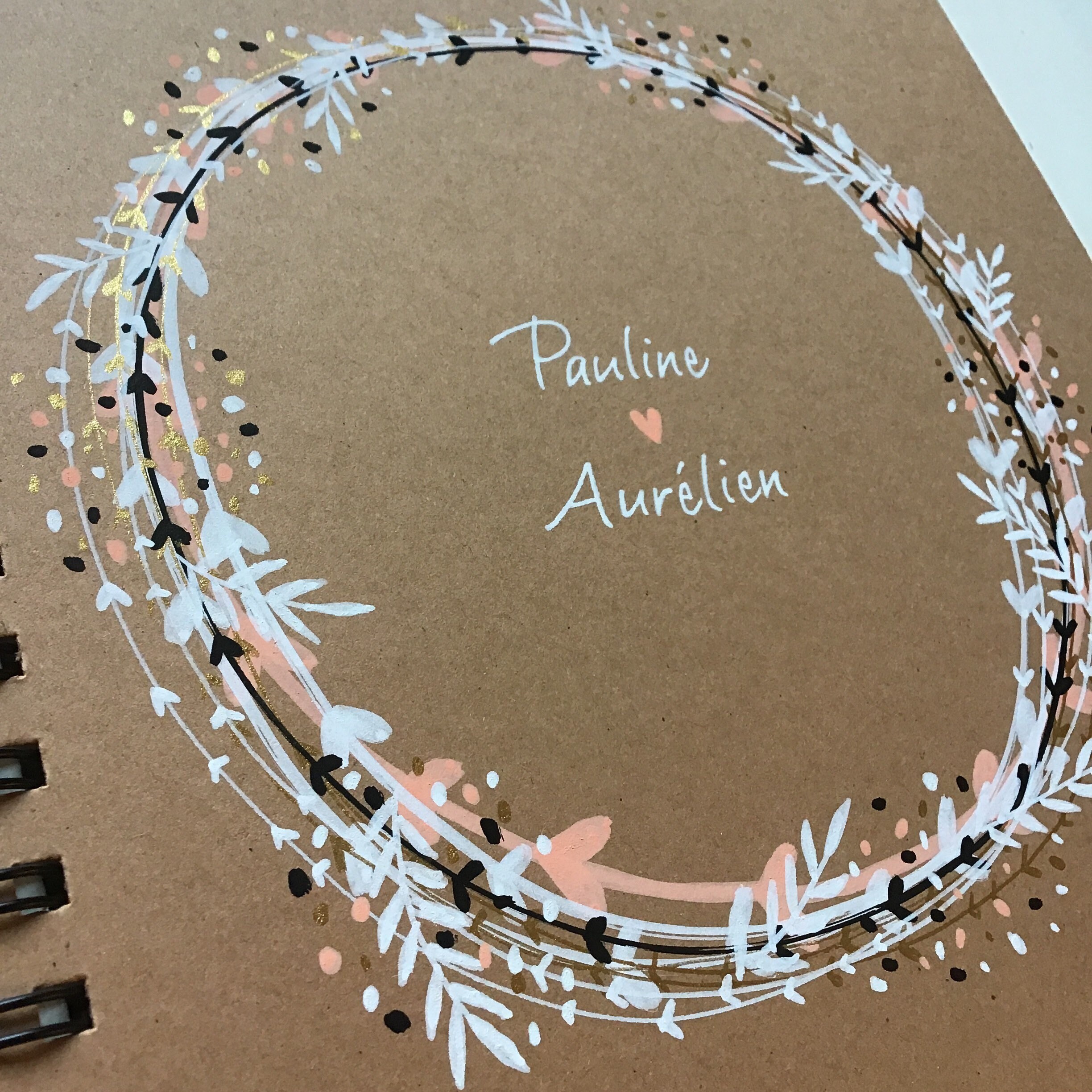 Personalized Wedding Or Birth Guest Book A5 Or Size Etsy