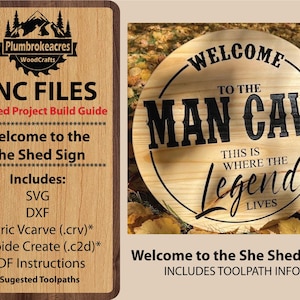 Welcome to the Man Cave SVG digital file, Dxf file, carbide create file, CNC router files, CNC plan