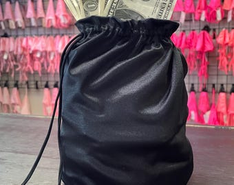 8x7 inch Bucket style Money Bag Exotic Dance Wear