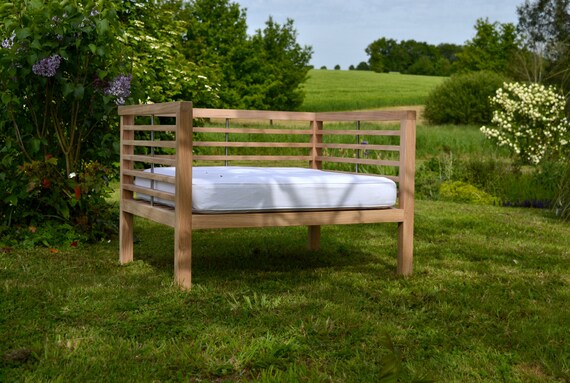 Bespoke Loire Garden Chair In Oak Stainless Steel Etsy