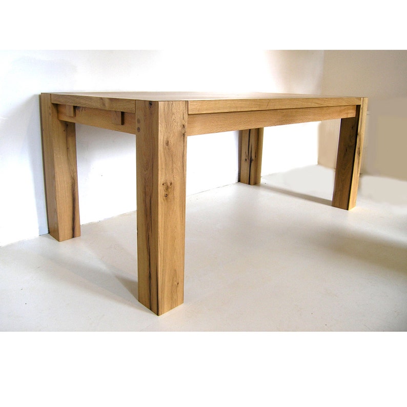 Contemporary Sustainable Oak Dining Table Etsy UK