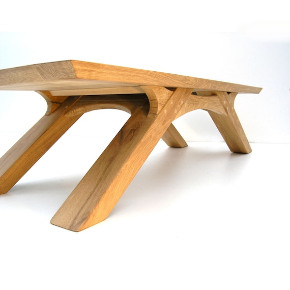 Arch Coffee Table Handmade in Sustainable French Oak Etsy