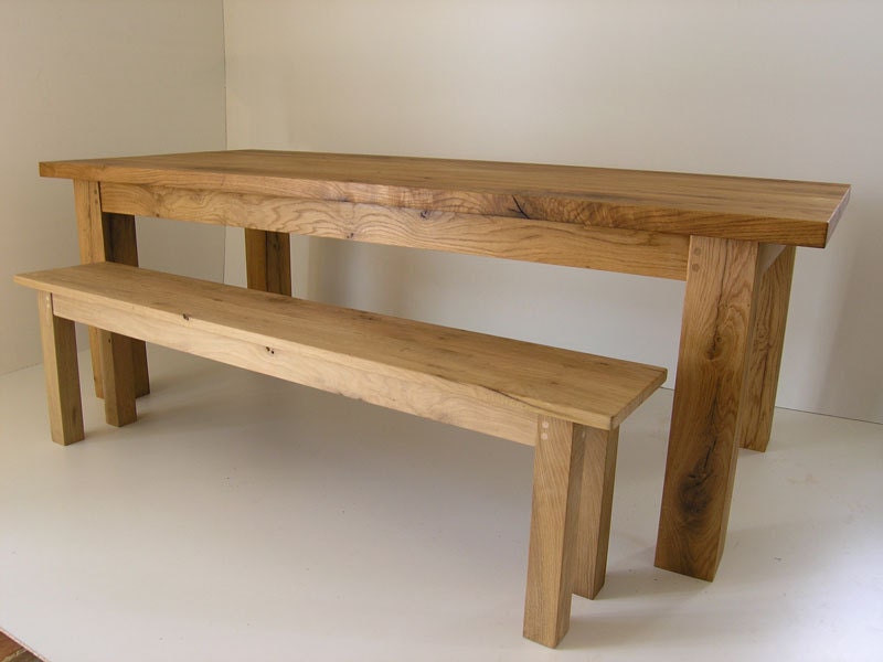 Bespoke Handmade Sustainable Oak Dining Table - Etsy UK