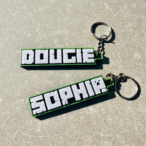Minecraft Keychain Set 3D Printable Collection