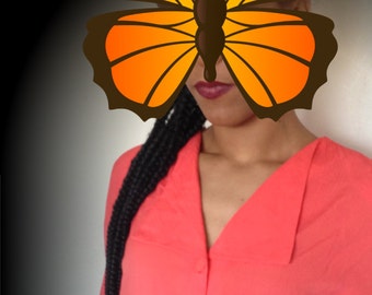Camiseta corta vintage de los años 90 con estampado de murciélago naranja estilo grunge retro, talla M