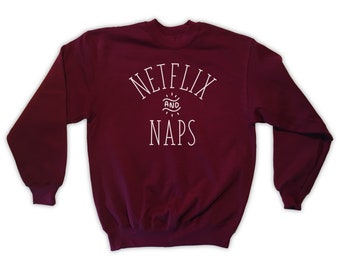 Netflix sweatshirt | Etsy Wo gibt es diesen schwarzen Netflixhoodie? (Netflix, schwarz