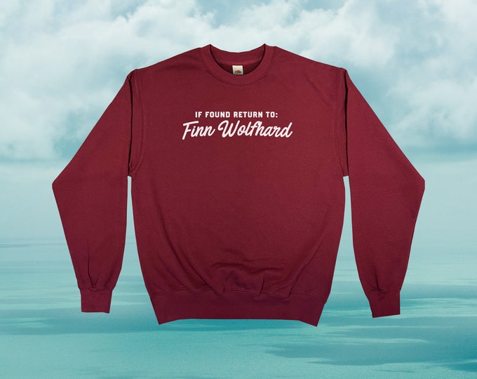 If Found Return to Finn Wolfhard Sweatshirt || Unisex Adult / Mens / Womens S M L XL