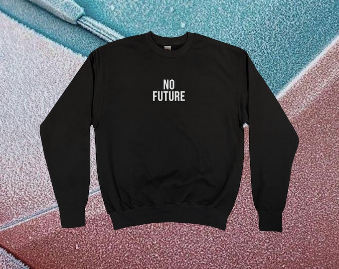 No Future Sweatshirt || Unisex Adult / Mens / Womens S M L XL