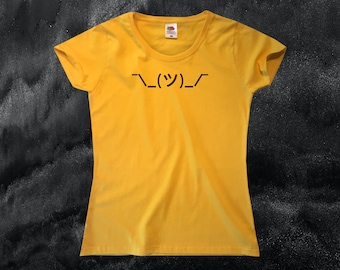 Shrugging Emoticon T-Shirt || Womens XS S M L XL