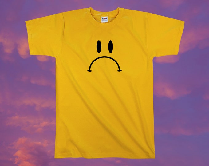 Frowny T-Shirt || Unisex / Mens S M L XL