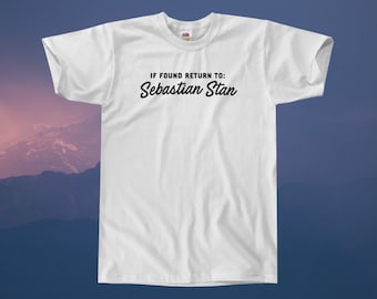 If Found Return To Sebastian Stan T-Shirt || Unisex / Mens S M L XL