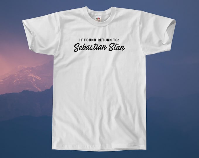If Found Return To Sebastian Stan T-Shirt || Unisex / Mens S M L XL