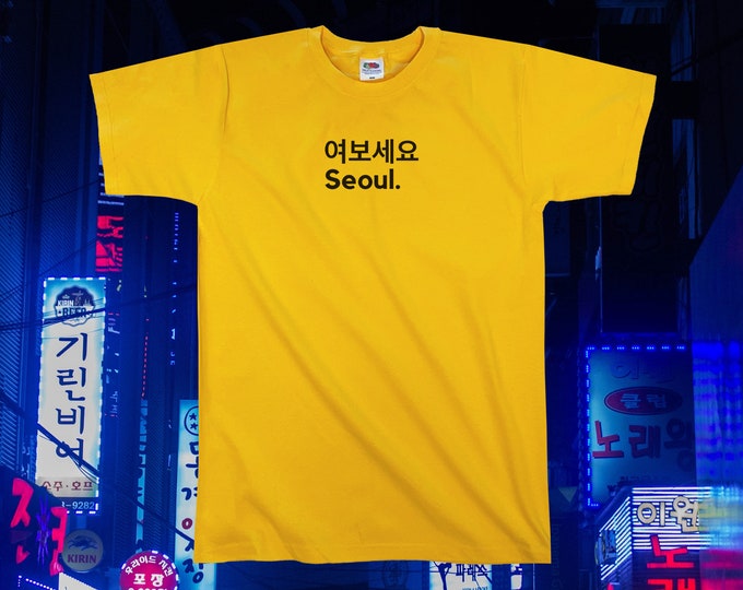 Hello Seoul T-Shirt || Unisex / Mens S M L XL