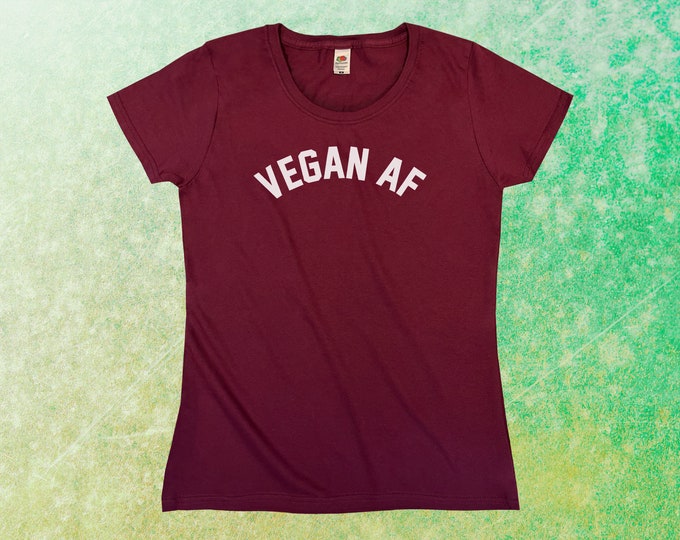 Vegan AF T-Shirt || Womens XS S M L XL