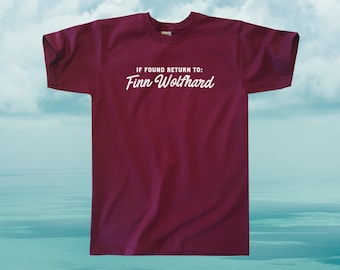 If Found Return To Finn Wolfhard T-Shirt || Unisex / Mens S M L XL