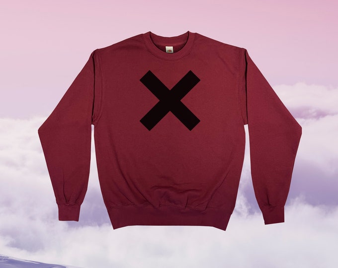 X Sweatshirt || Unisex Adult / Mens / Womens S M L XL
